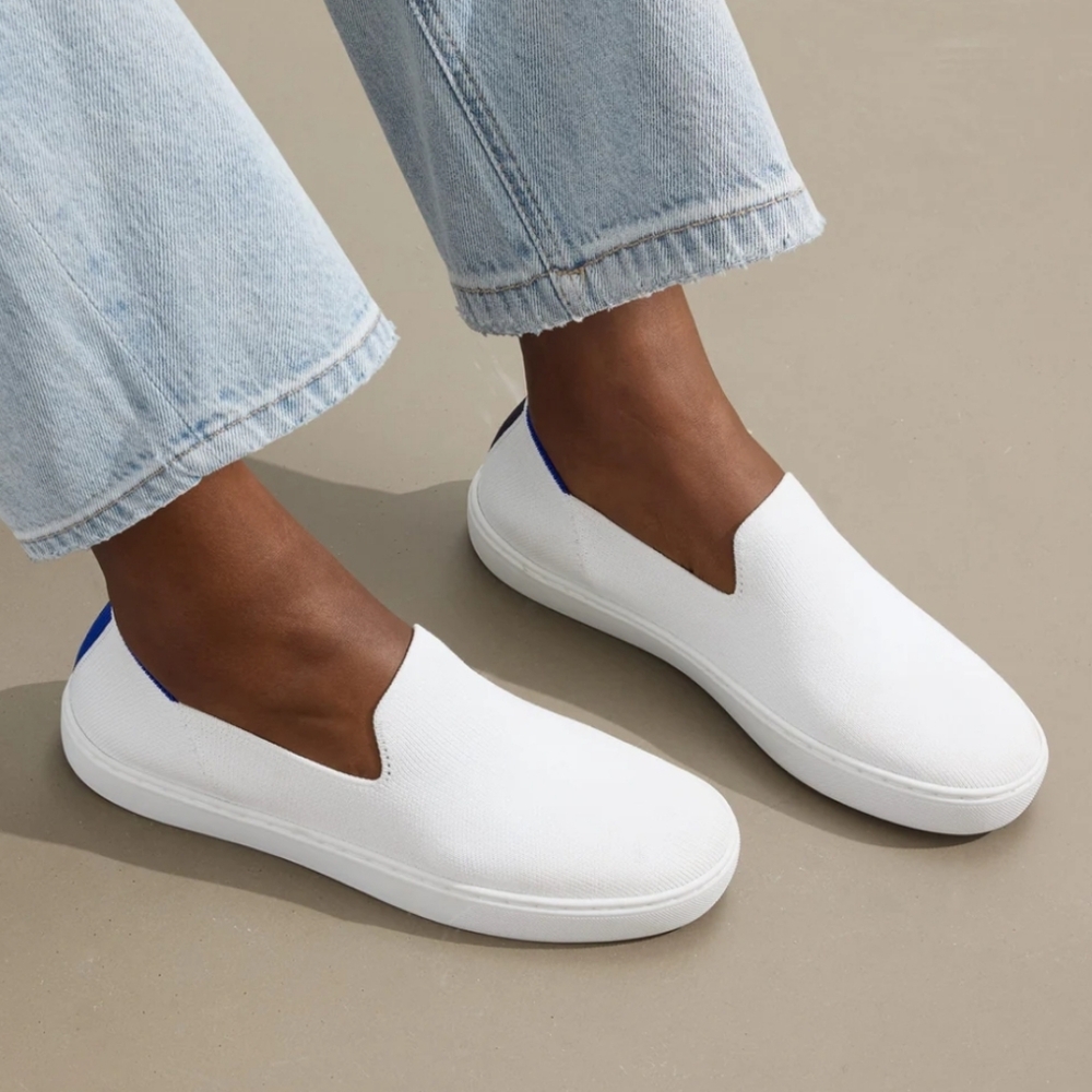 Rothy's The Original Slip On Sneaker In White